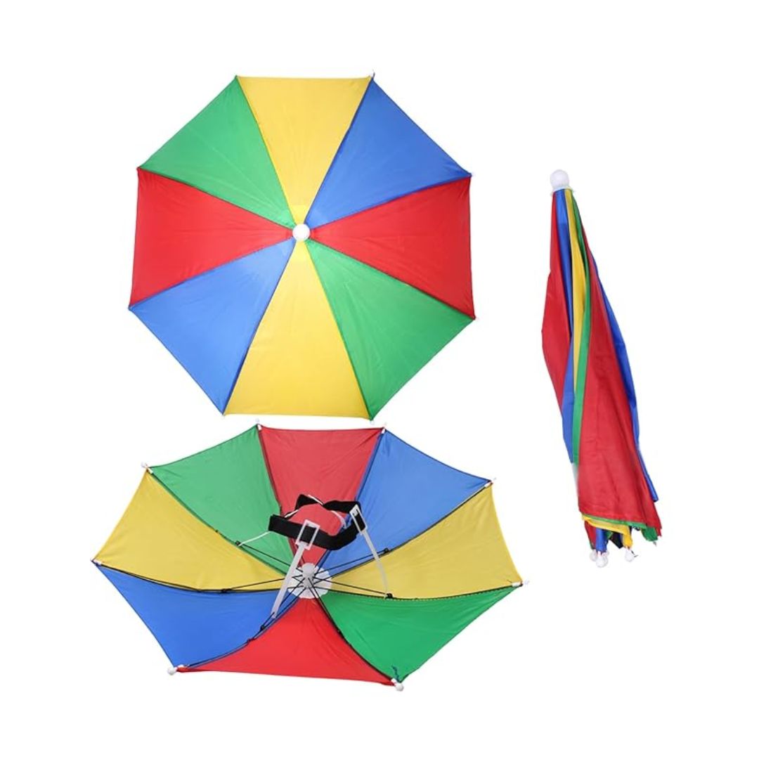 Buy Umbrella Hands Free, Rainbow Colorful Hat Umbrella, Kids Umbrella