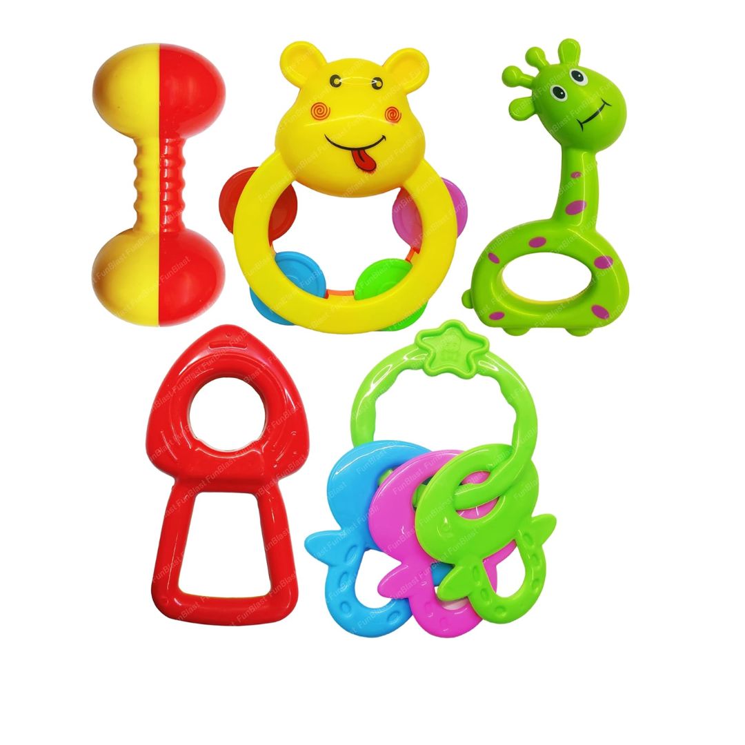 Baby Rattle Toys for New Born and Infants (Multicolor And Different Design)