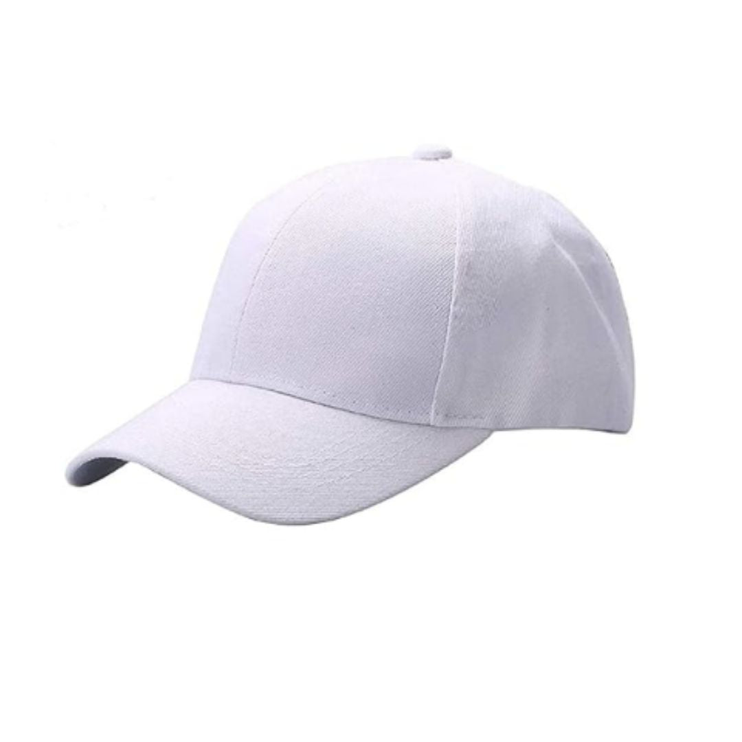 Cricket White Cap for Men Baseball White Cap Hats Cotton Mix White Cap