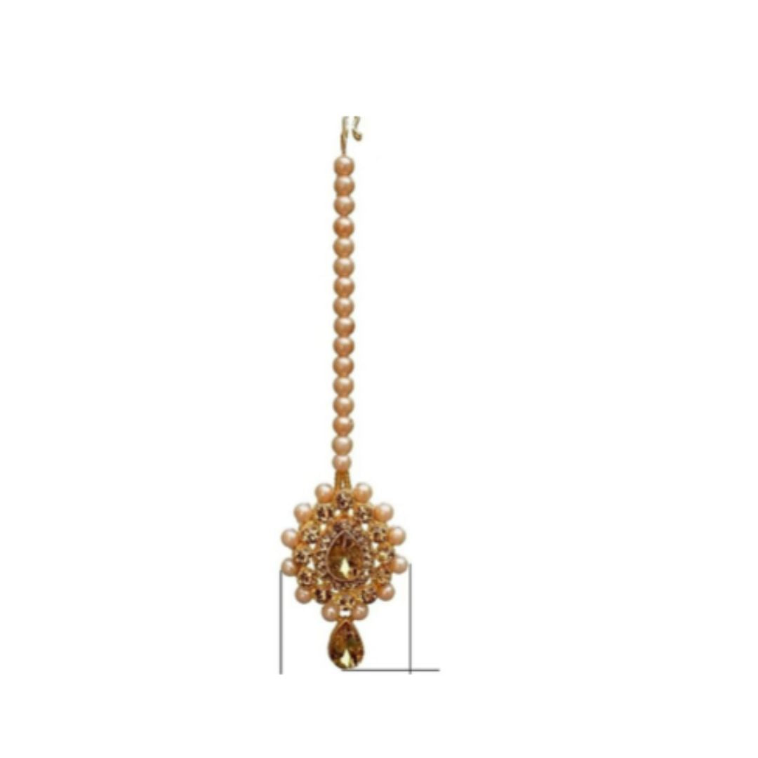 Trendy Wedding Jewellery Set | Pearl Necklace Set for Women (Colour And Design May Vary)
