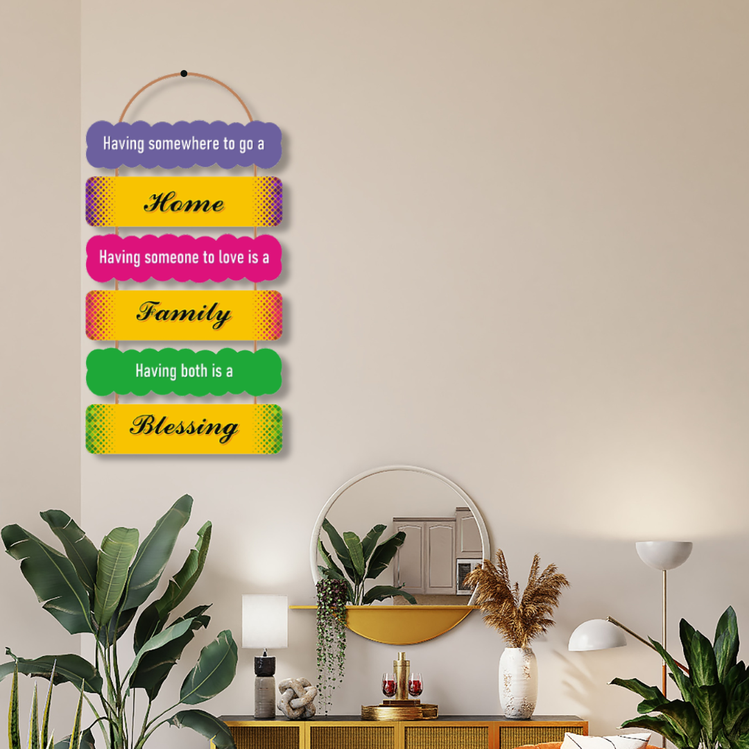 Wall Hanging Wholesale B2B 110 MOQ 48 Pcs Factory Price Wall Hangings Motivational Quotes on Home And Family Blessing Wall Art for Home