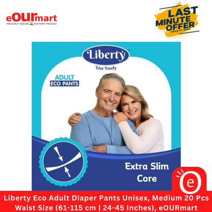 Liberty Eco Adult Diaper Pants, Medium 20 Pcs