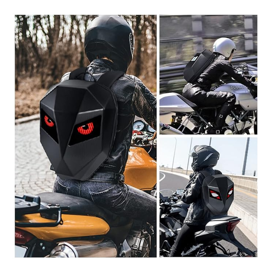 Glowing Eyes 3D LED Display Backpack - Futuristic and Stylish Backpack with LED Glowing Eyes Design, Lightweight and Durable, Perfect for School, Travel, and Everyday Use