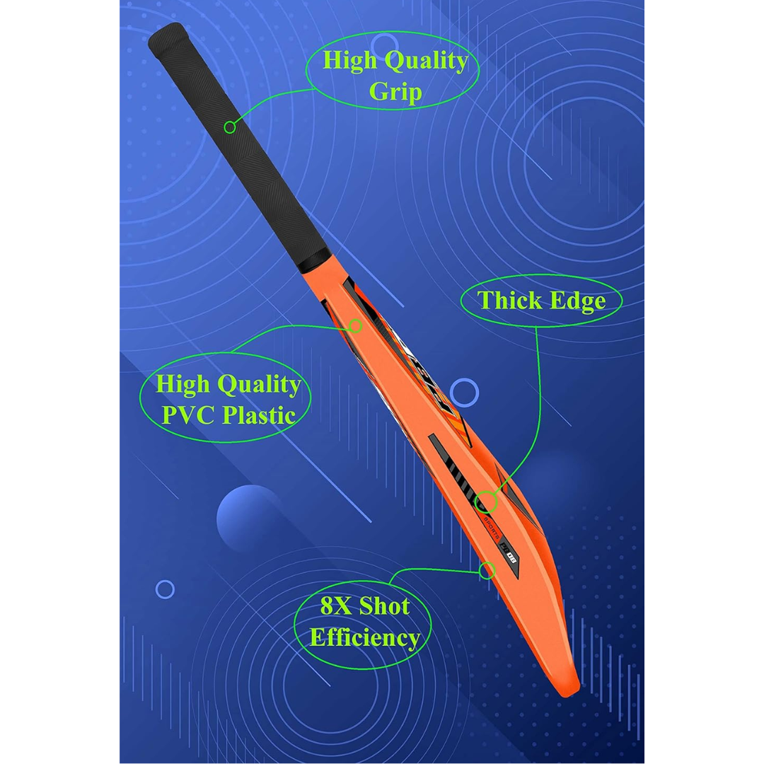 Cricket Bat Full Size-8 No. @149.90/- PVC Plastic Cricket BAT (800-850 g) (Unbranded Bat)
