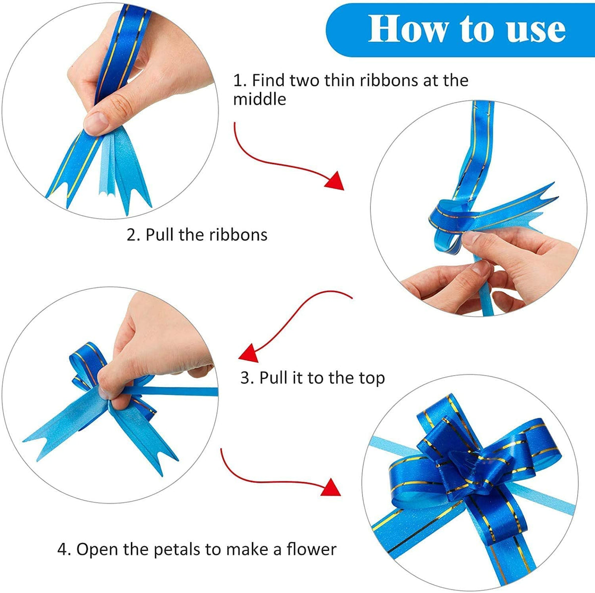 Diwali Gift Packing Bows | Decorative Ribbon Bows for Gift Wrapping At Factory Rate