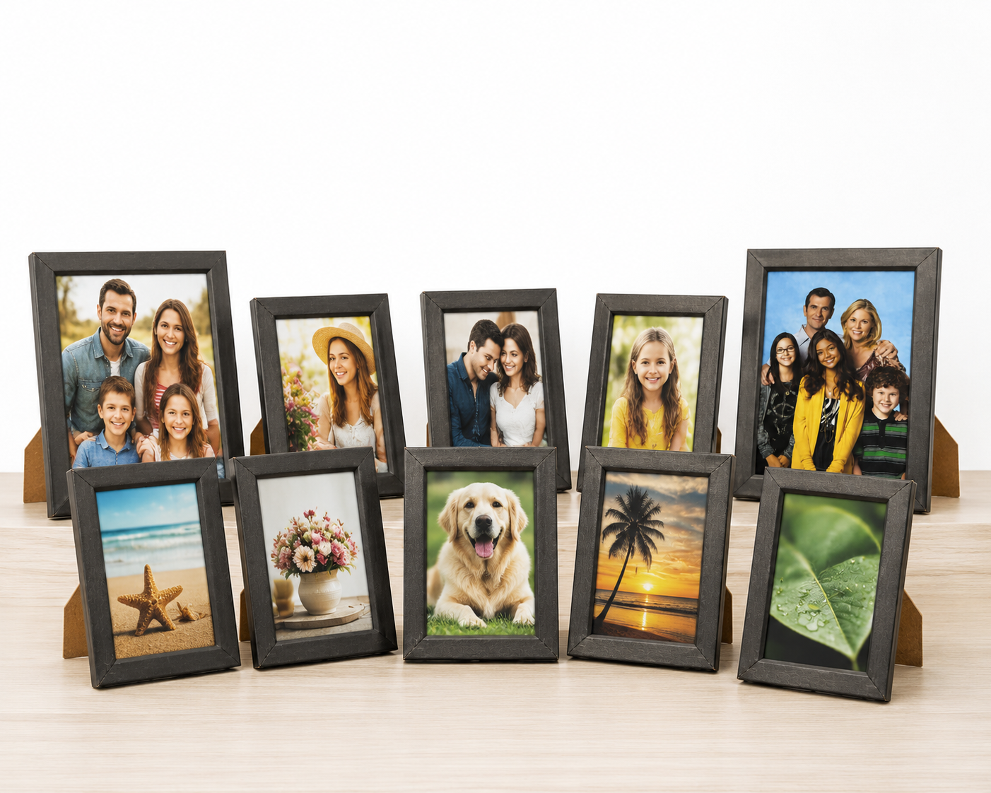Buy Online Photo frame 5X7 Inch @59/- x 24 Pcs = 1416/- Free All India Delivery Brown / Black Color