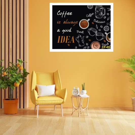 Coffee Quote Wall Frame
