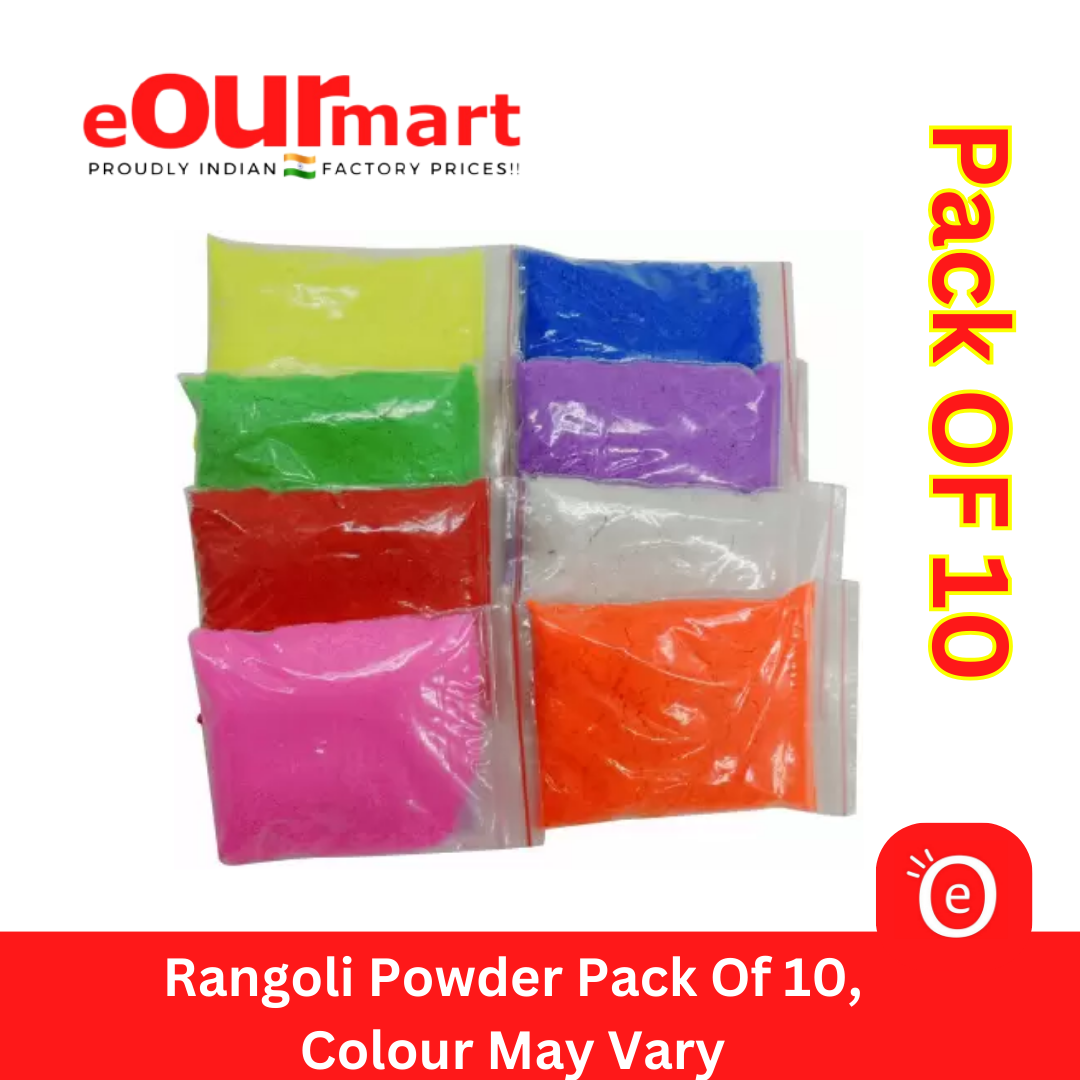 Rangoli Color Powder Bottle(1Kg-10 Colors) Colour Powder Set