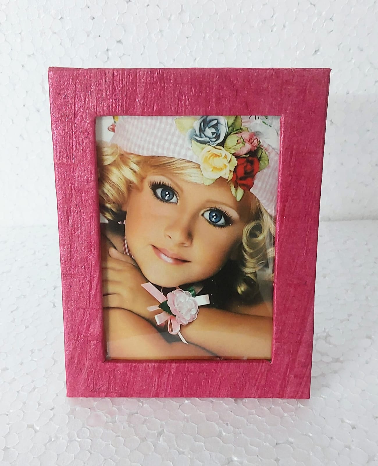 Photo Frame 3.5x5 Inch Hand Made Paper Eco friendly colours May vary No Glass (1Pcs)