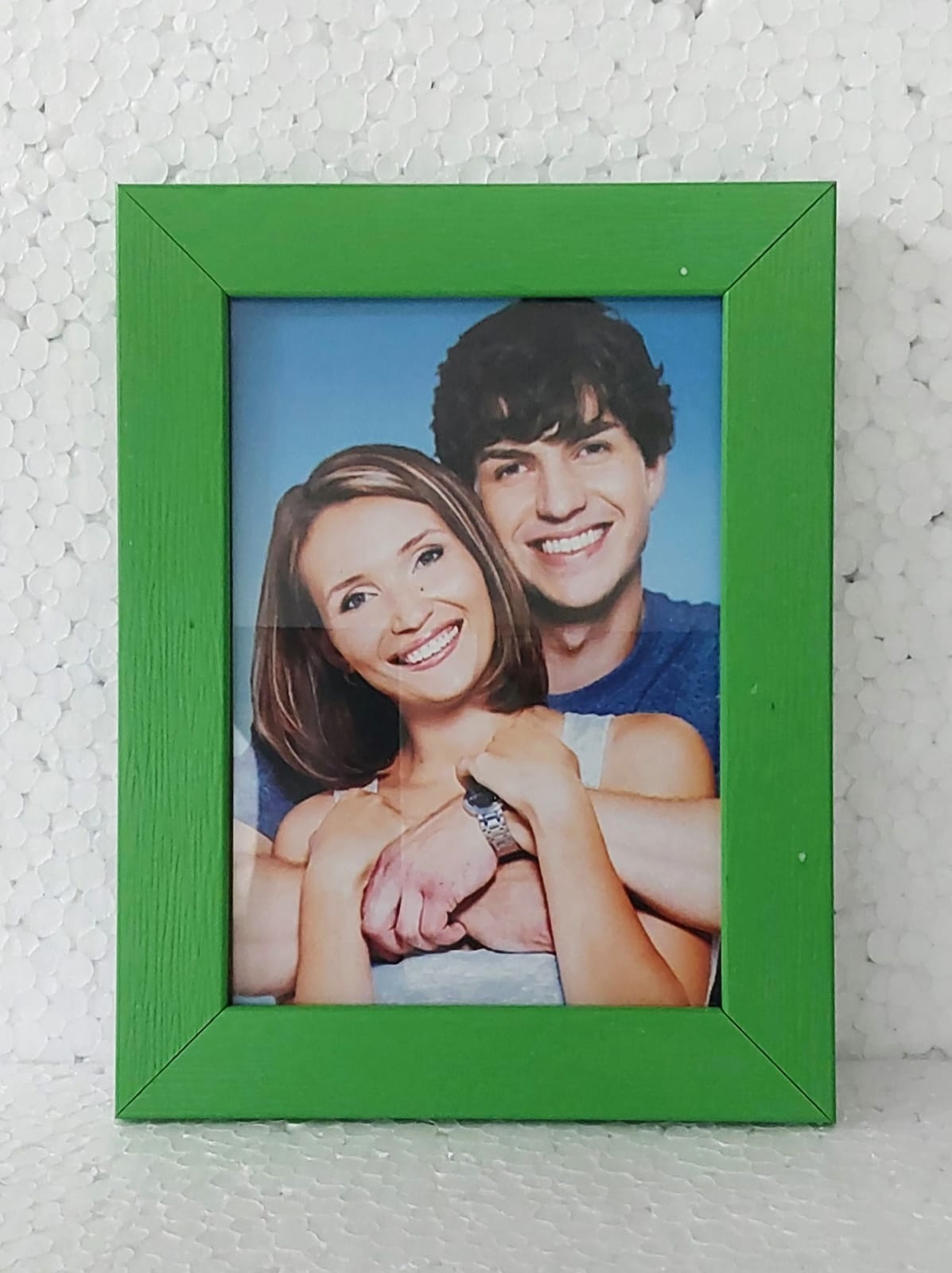 Photo frame 5X7 Inch Color Glass & Synthetic Wood Modern Photo Frames for Table and Wall Hanging ( 1 Pcs )