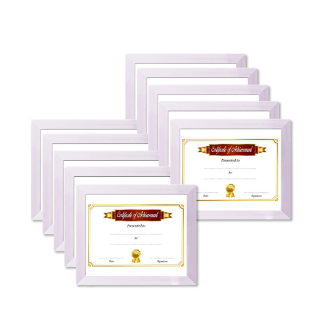 A4 Size White Certificate Frame, 8x12 Inch Photo Frame