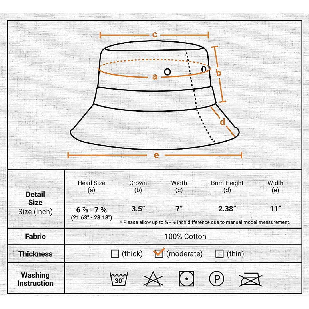 Cotton Bucket Hat, Unisex Cap (Army Green)