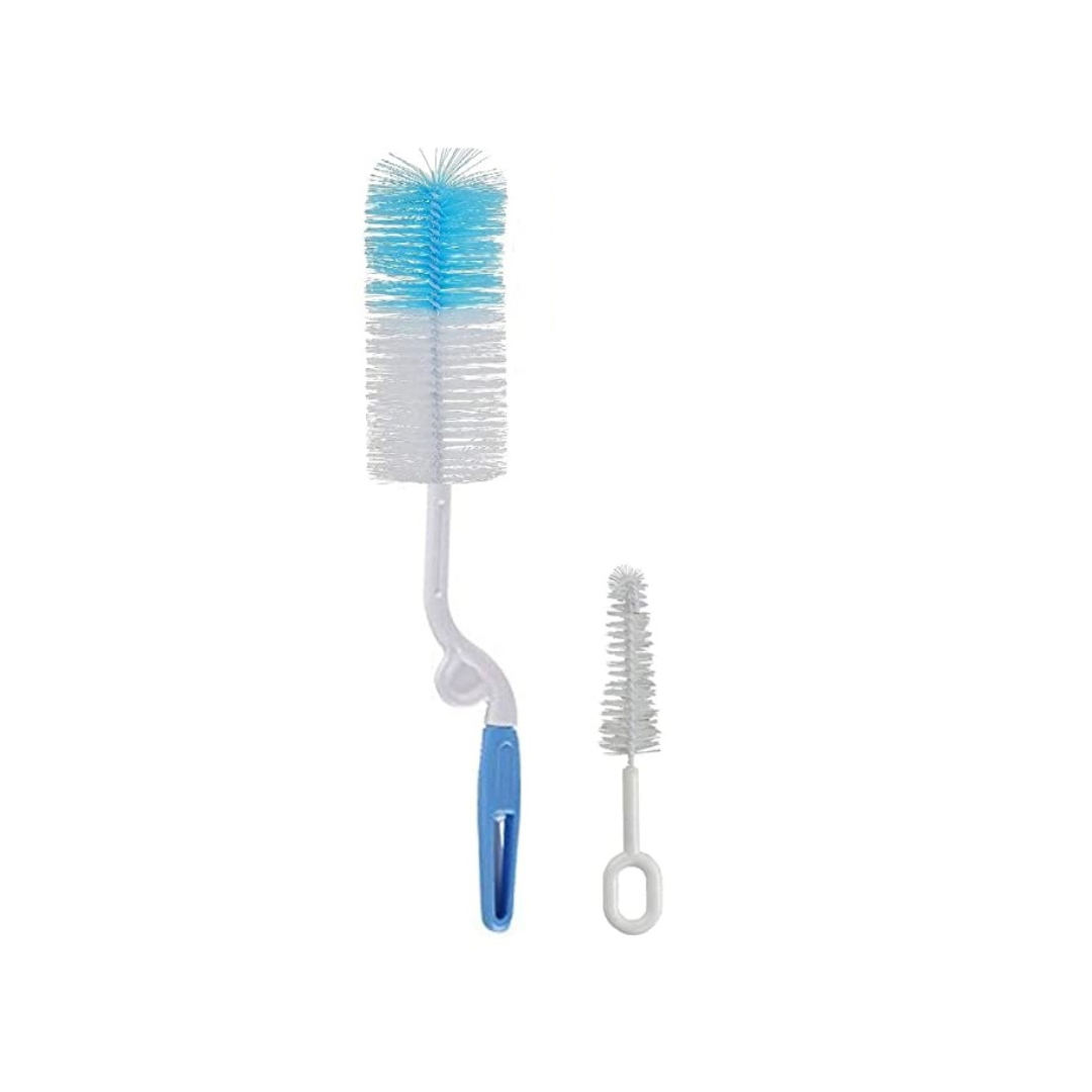 Baby Milk Bottle Cleaner Tong (Set of 2) Nipple Straw Nylon Cleaning Brush