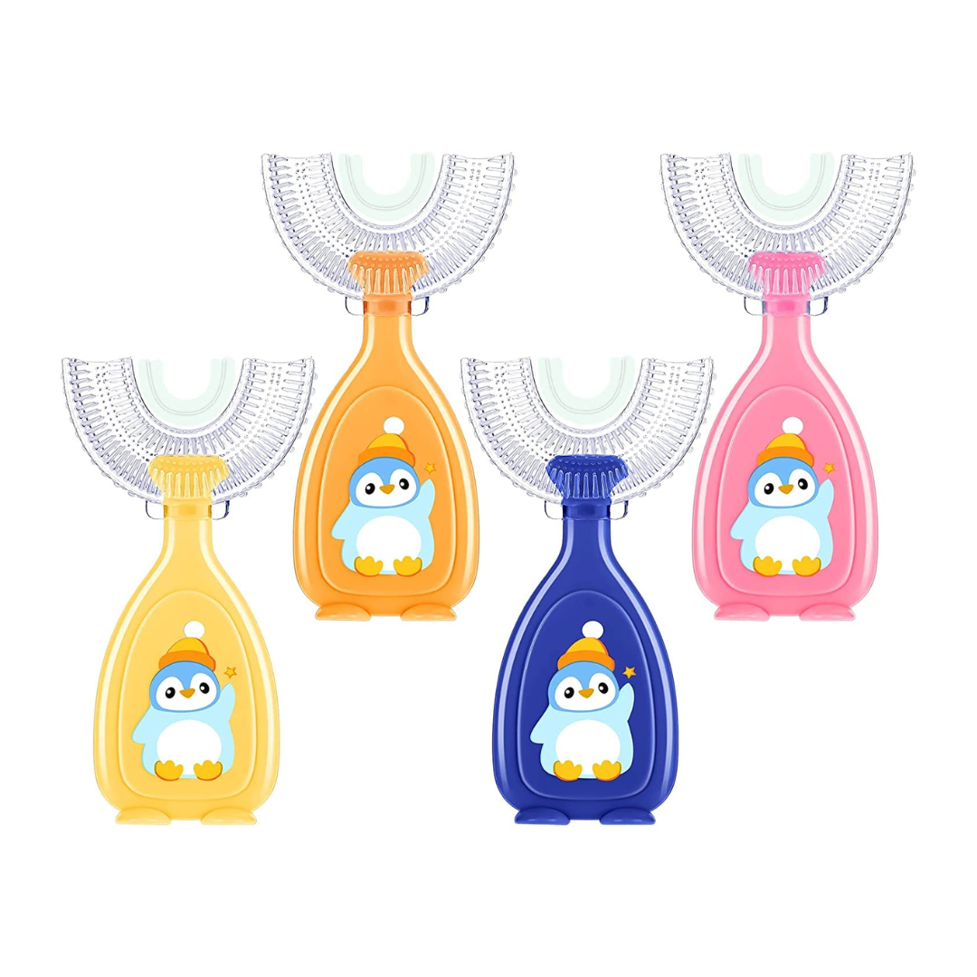 U Shaped Toothbrush for Kids, Soft Brush Head, Food Grade Material (2-6 Years)