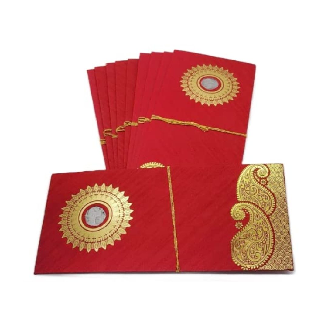 Premium Shagun Cash Envelopes with Coin for Gifting (Pack of 10) (Design May Vary)