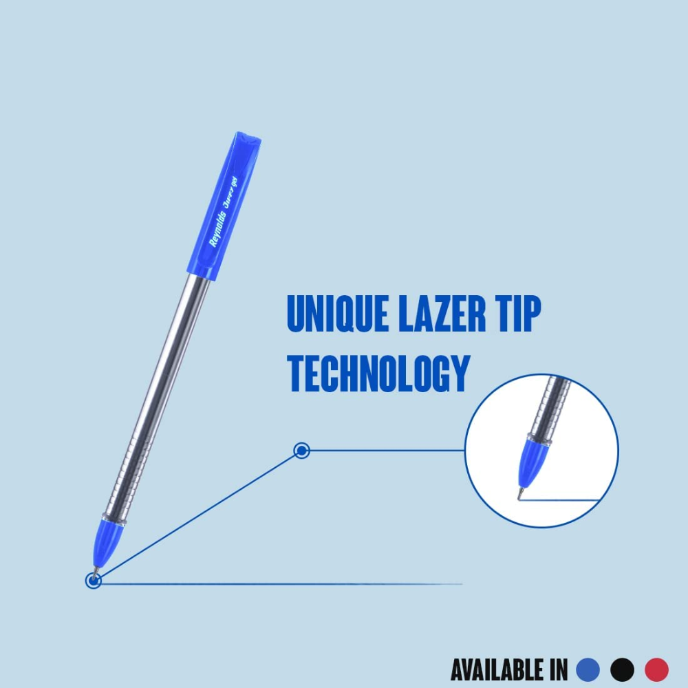 Reynolds Jiffy Blue Gel Pen Lightweight Gel Pen with Comfortable