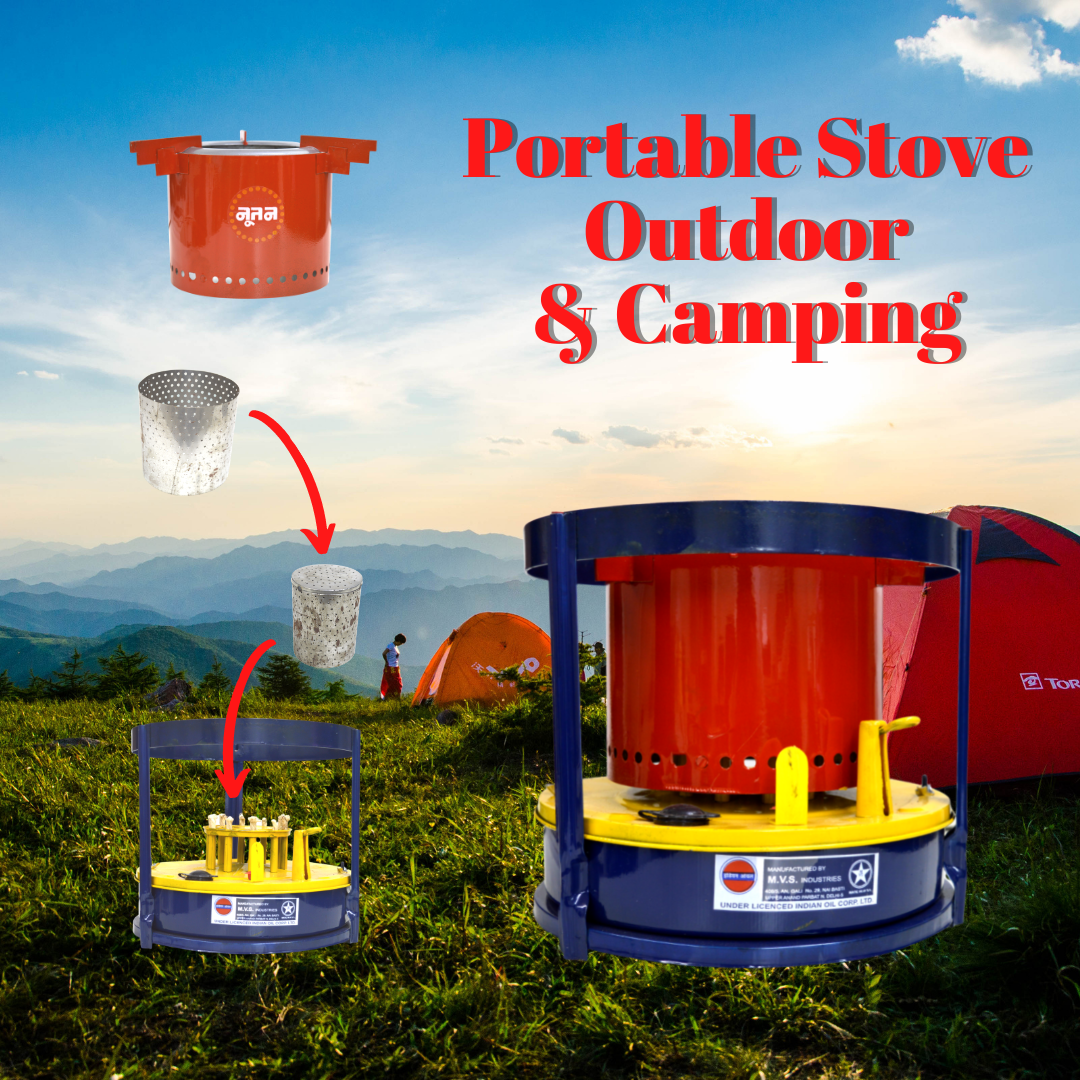 Kerosene Stove, 10 Wicks, 2 Ltr Tank, Kerosene Cooking Stove Nutan Wick Stove ISI