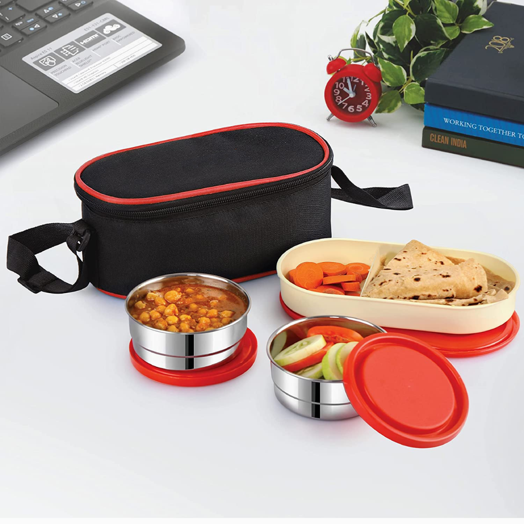 India's Most durable school Tiffin Steel Lunch box @lucknowlocals 