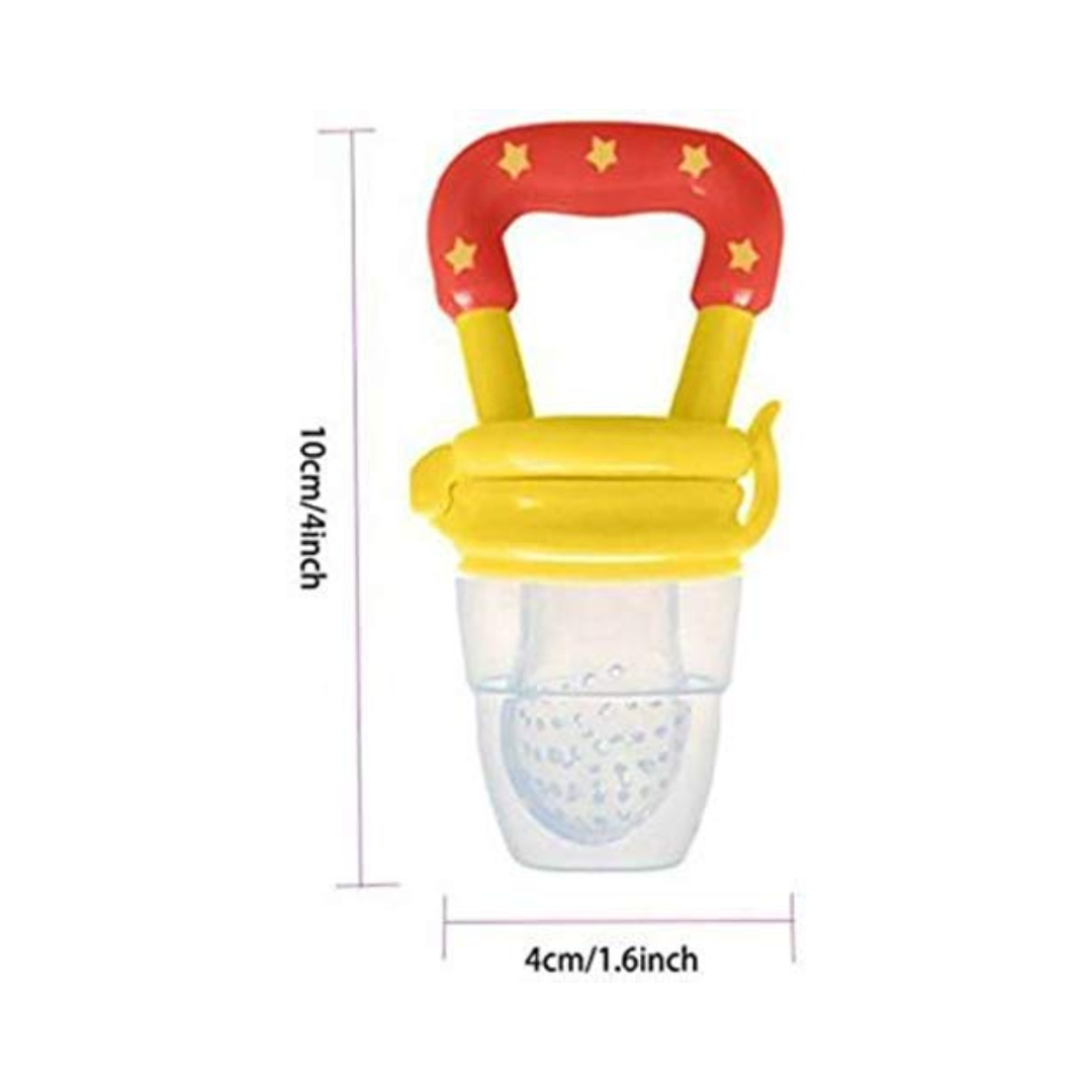 Nibbler for Babies | Silicone Fruit and Juice Feeder with Cover | BPA Free (3-12 Months)