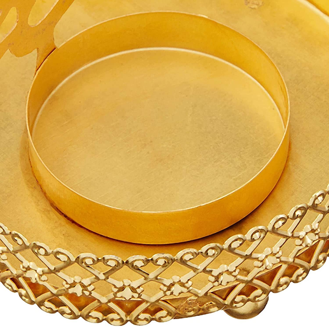 Metal Tea Light Stand for Diwali Decoration | Om Shadow Candle Holder Stands for Home Decor