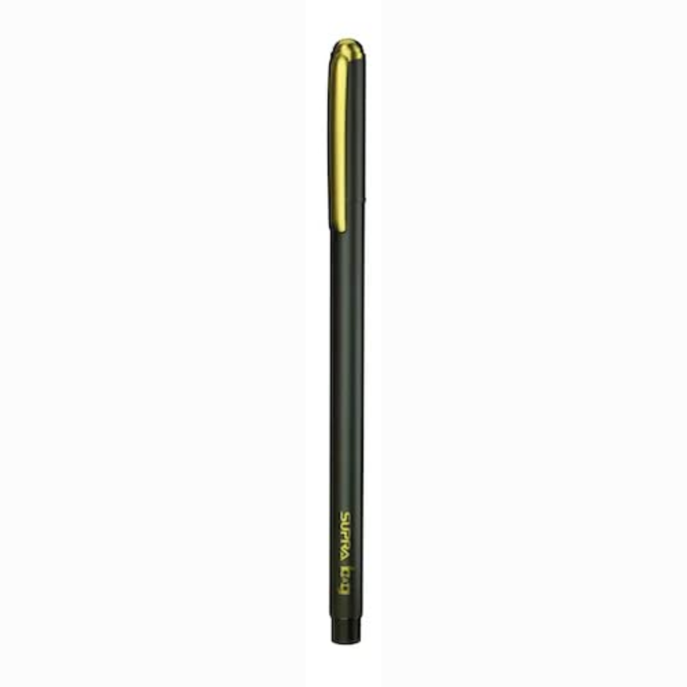 Supra B & G, Black Ball Point Pen, Gold for The Bold (Pack of 20)