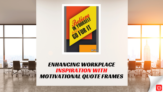 Enhancing Workplace Inspiration with Motivational Quote Frames