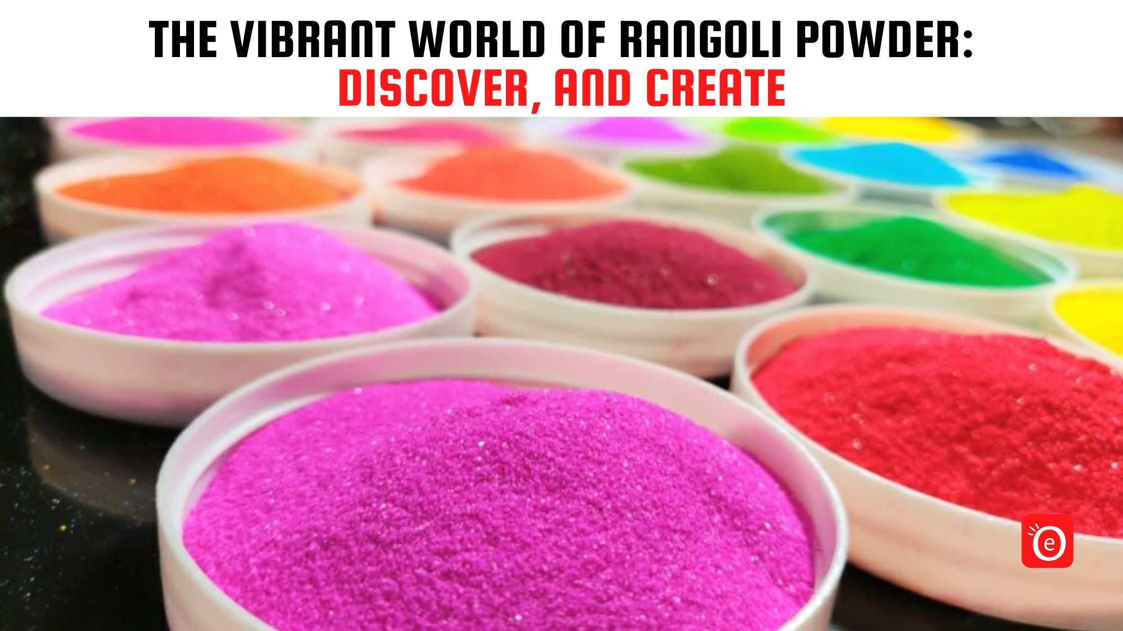 Yellow Rangoli Powder The Vibrant World of Rangoli Powder: Discover, and Create – eOURmart.com