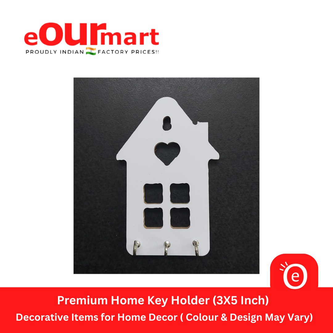 Designer Home Key Holder (3X5 Inch)  ( Colour & Design May Vary)