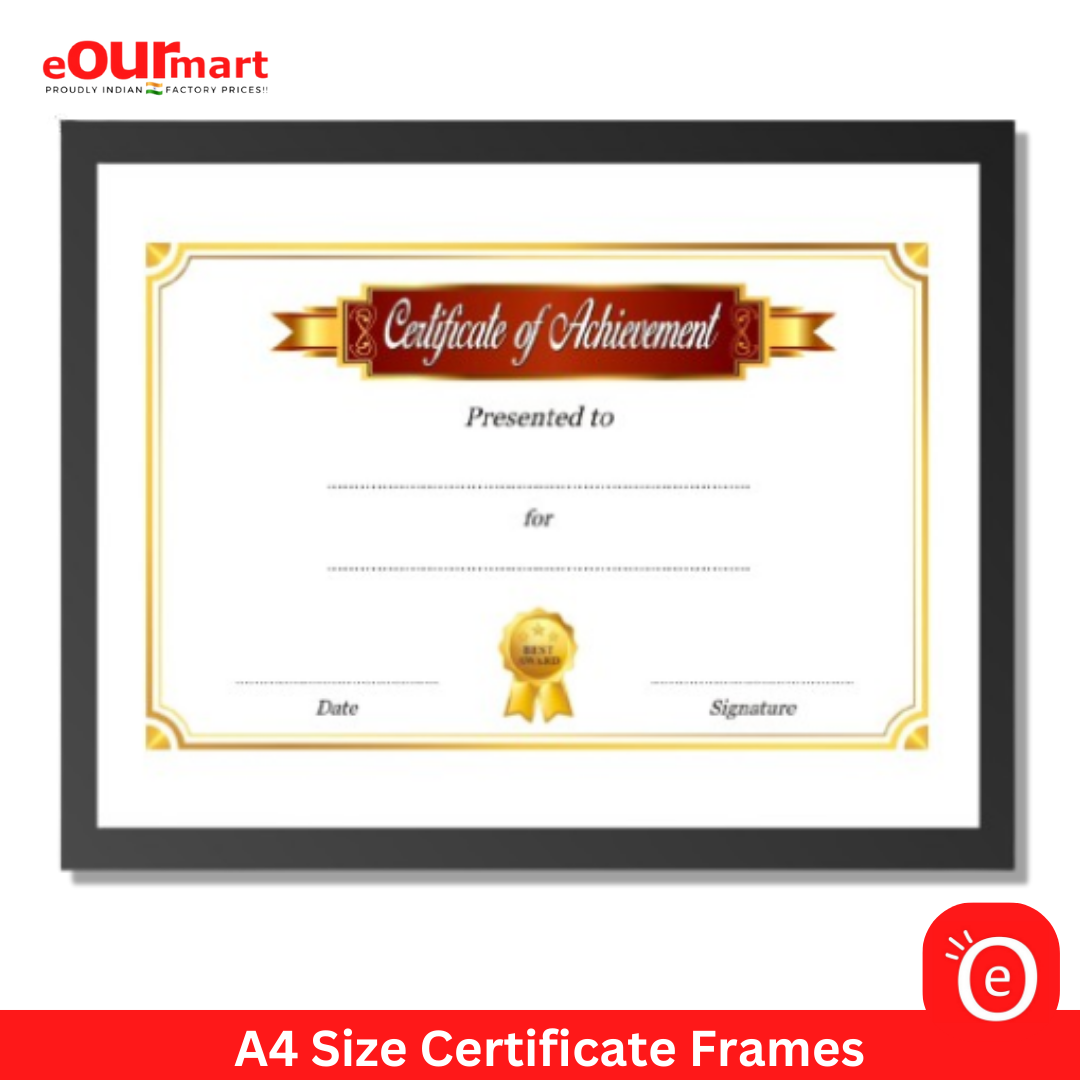 A4 Size Certificate Frame, 8x12 Inch