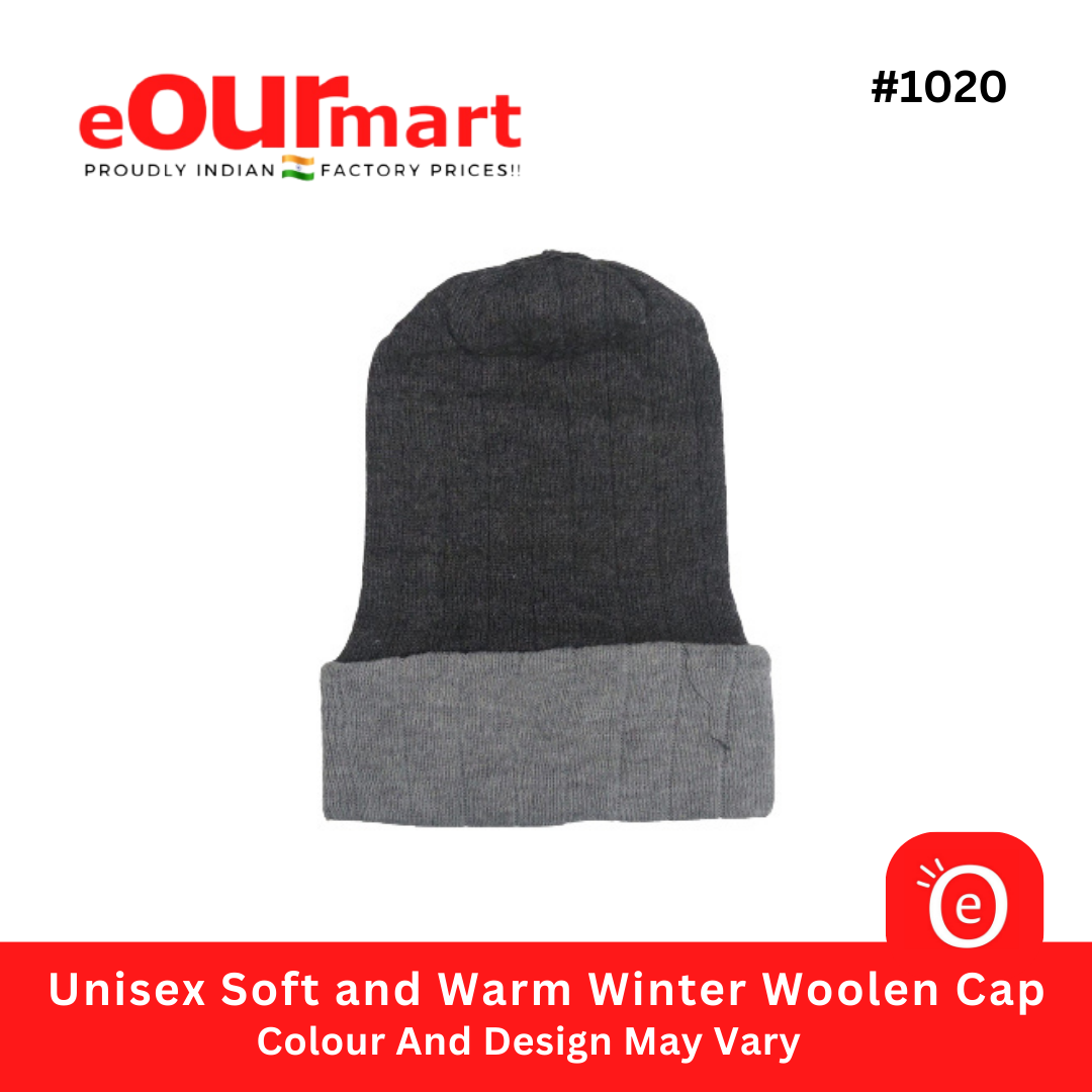Unisex Soft and Warm Winter Woolen Cap |   Colour And Design May Vary