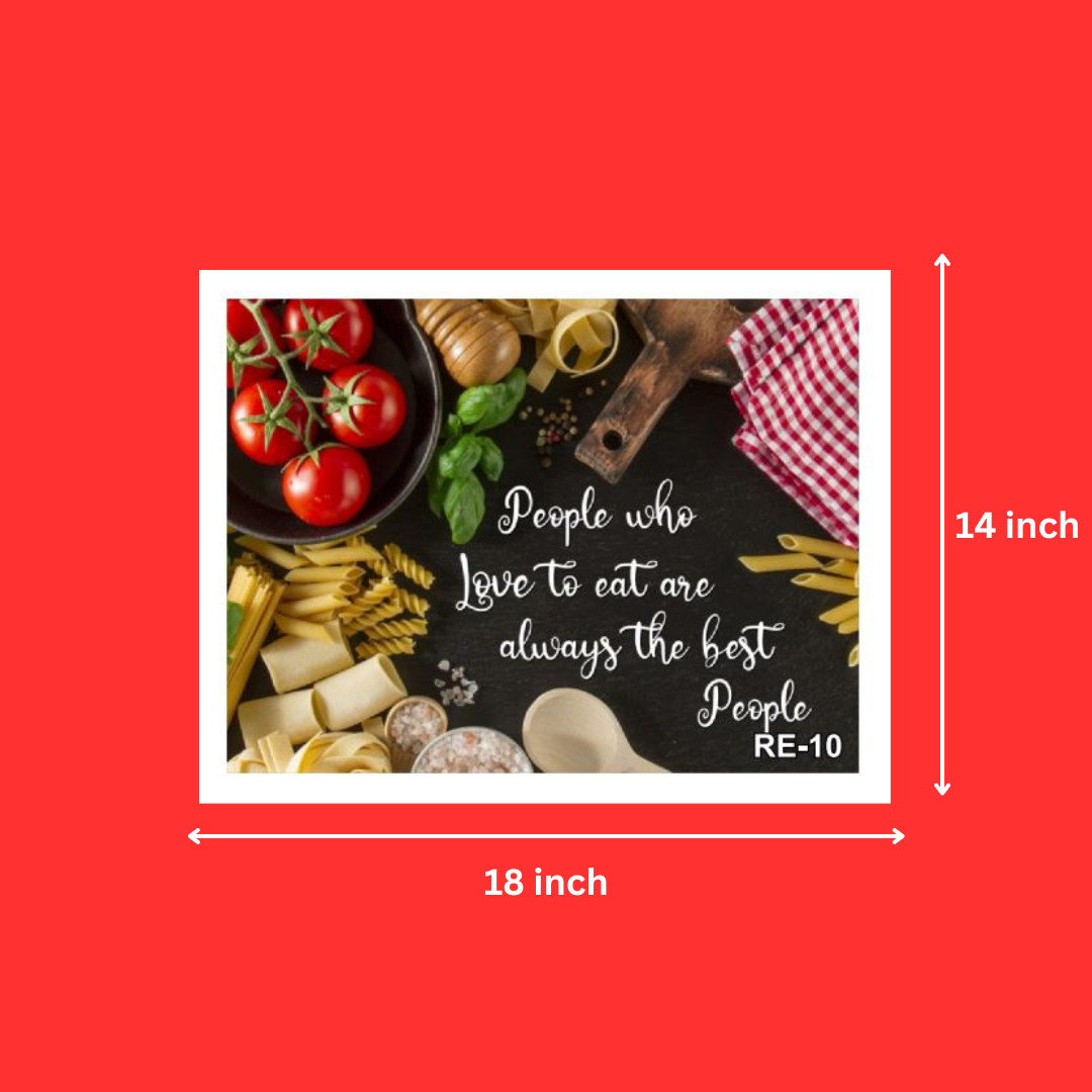 Wall Decor Food Quote Photo frames Assorted Wholesale @ ₹130 MOQ 50 Units | Food Lover Quotes Photo Frames for Kitchen and Restaurant Wall Decoration(14X18 Inch)