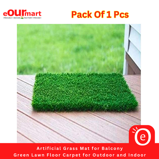 Artificial Grass Mat for Balcony | Green Lawn Floor Carpet for Outdoor and Indoor