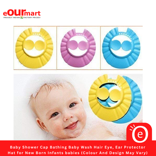 Baby Shower Bathing  Cap | Baby Wash Hair, Eye, Ear Protector Hat 