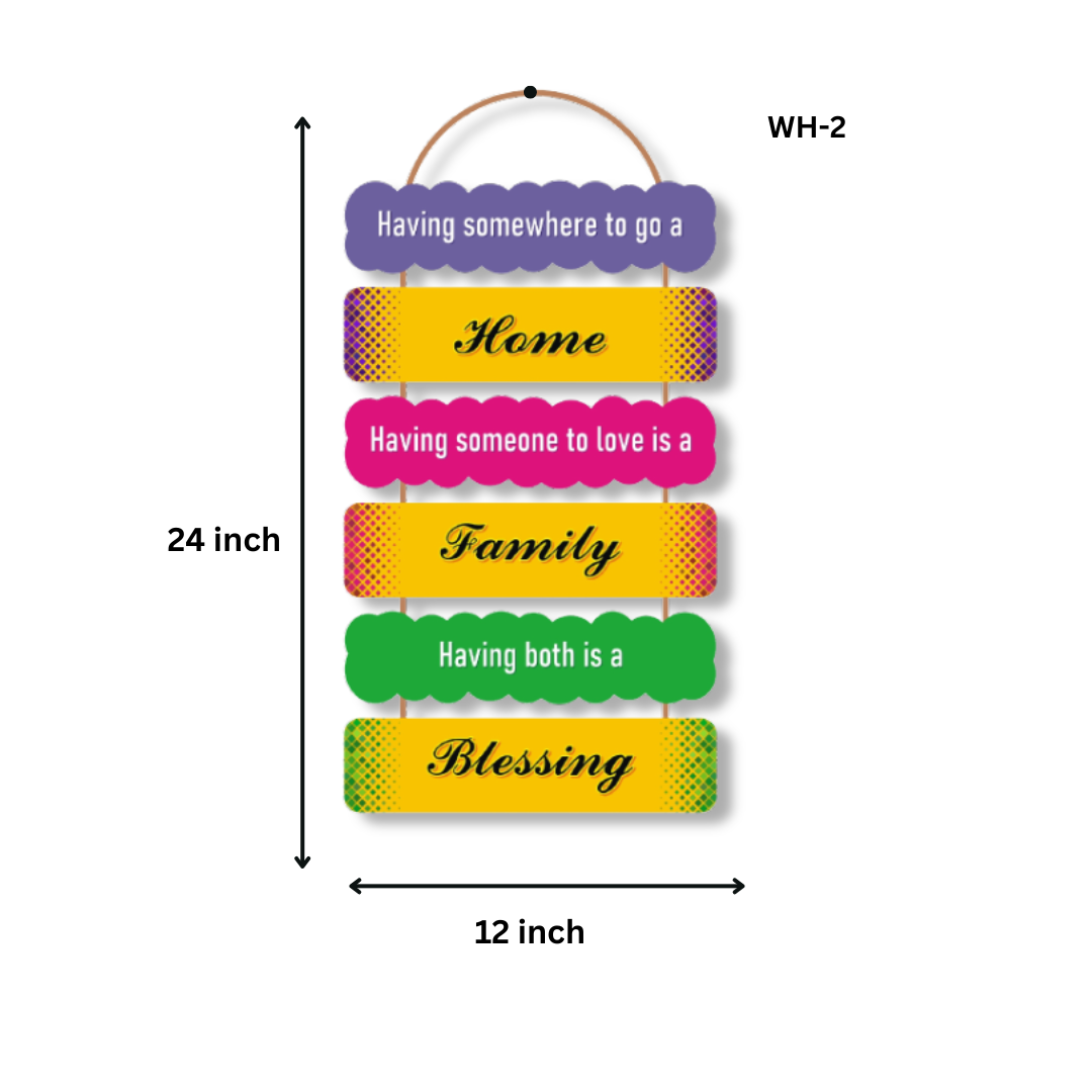 Wall Hanging Home and Family