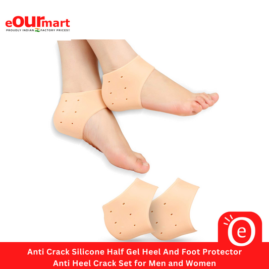 Anti Crack Silicone Half Gel Heel And Foot Protector 