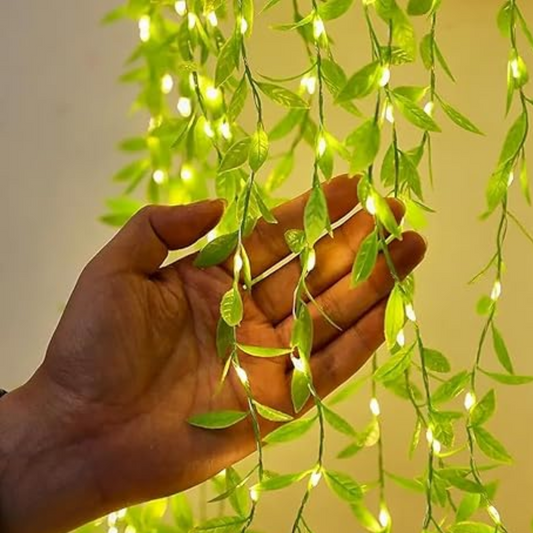 Diwali Artificial Leaf Curtain LED String Light