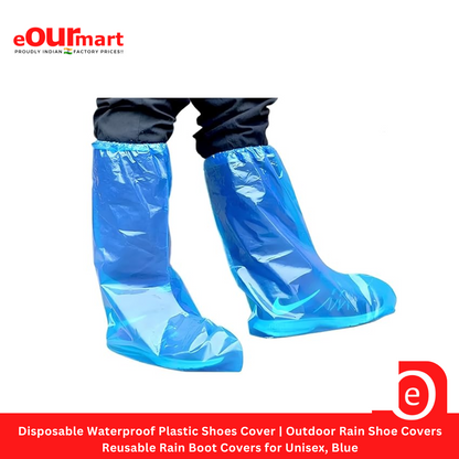 Disposable Waterproof Plastic Shoes Cover Outdoor Rain Shoe Covers eOURmart