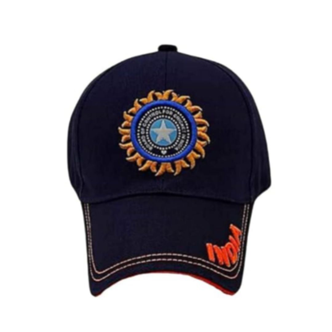 Cricterer Cap Men's and Women's India Cricket Cap | Unisex Black Cricket Cap (Colour ...