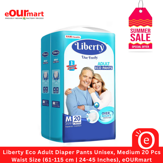 Liberty Eco Adult Diaper Pants, Medium 20 Pcs