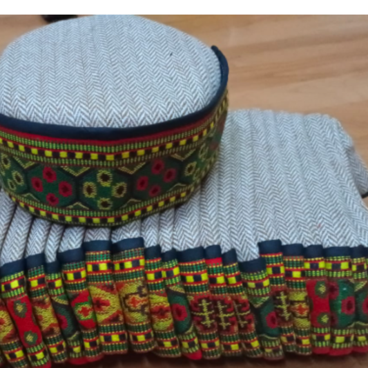 Himachali Winter Cap Off White Colour