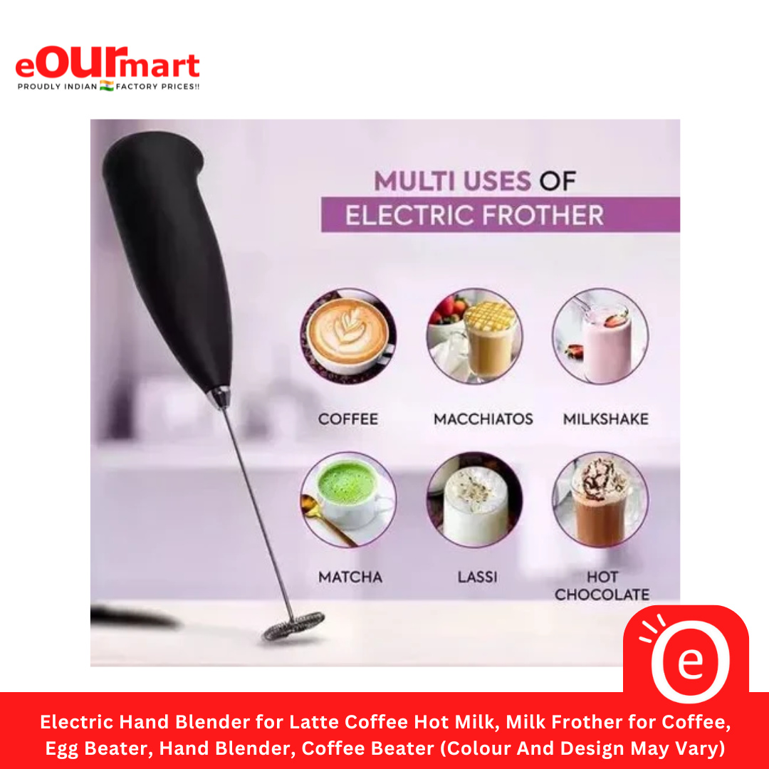 Electric Hand Blender for Latte Coffee Hot Milk, Milk Frother for Coffee, Egg Beater