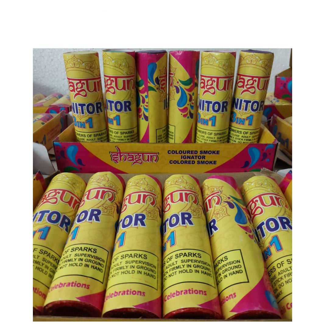Holi Pyro Colours 3 in 1 Multicolor, Pack of 6 Pcs @269.40/- | Holi Rang Pyro Refill | Holi Color Smoke, Brand may differ