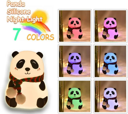 Touch Silicone Panda Light Lamp, MOQ 100 PCS, @175/- Per Piece | Night Light for Kids, Girls & Boys | Cute Bedroom Decor for Women | Cute Panda Lamp