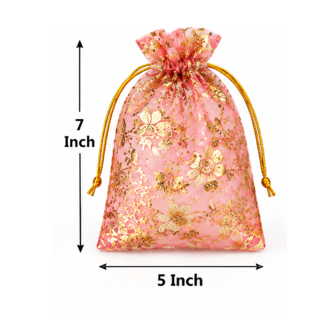 Potli Bags for Return Gifts | Organza Drawstring Pouches | Factory Rate