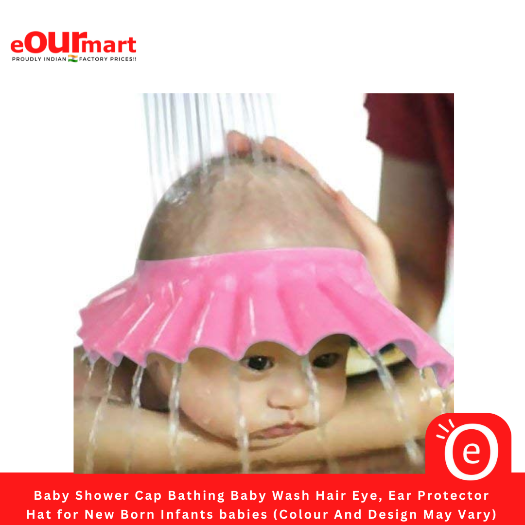 Baby Shower Bathing  Cap | Baby Wash Hair, Eye, Ear Protector Hat 
