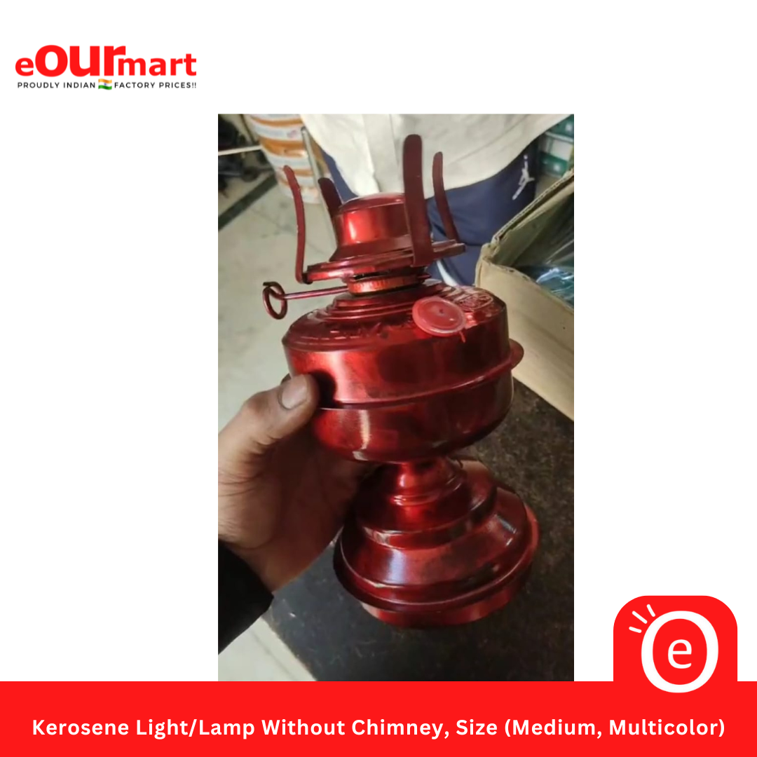 Kerosene Light/Lamp Without Chimney, Size (Medium, Multicolor)
