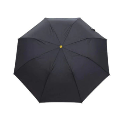 21 inch, Manual 2 Fold Umbrella, Black (Handle Design May Vary)