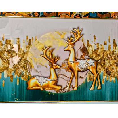 Golden MDF 12x18 Bubble Crystal Frame