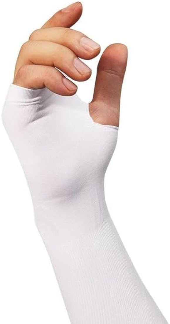 Arm Sleeves for Men & Women, UV Sun Protection Arm Sleeves for Men & Women, Arm Cover for Biking,Cricket,Cycling, Golf, Outdoor Sports, White, Design May Vary