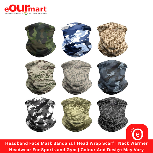 Headband Face Mask Bandana, Head Wrap Scarf, Headwear For Sports and Gym 